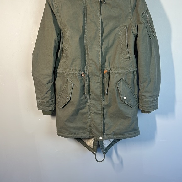 Timberland Womens Teddy Fleece Lined Parka Size XS - Picture 5 of 16
